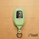 Bao da chìa khoá ô tô Toyota Land Cruiser, Prado, Fortuner - M1 - 3 nút - Dòng da Epsom