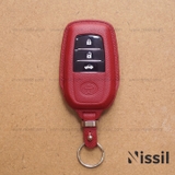 Bao da chìa khoá ô tô Toyota Land Cruiser, Prado, Fortuner - M1 - 3 nút - Dòng da Epsom