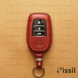 Bao da chìa khóa ô tô Toyota Land Cruiser, Prado, Fortuner - M1 - 3 nút - chìa khóa ô tô Vachetta