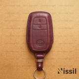 Bao da chìa khóa ô tô  Toyota - M1 - 2 nút - Dòng da Vachetta