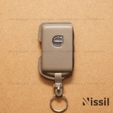 Bao da chìa khoá ô tô Volvo - Dòng da bê Epsom