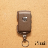 Bao da chìa khoá ô tô Volvo - Dòng da bê Epsom