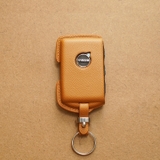 Bao da chìa khoá ô tô Volvo - Dòng da bê Epsom