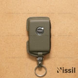 Bao da chìa khoá ô tô Volvo - Dòng da bê Epsom