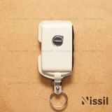 Bao da chìa khoá ô tô Volvo - Dòng da bê Epsom