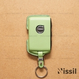 Bao da chìa khoá ô tô Volvo - Dòng da bê Epsom