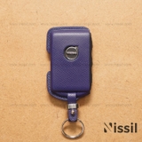 Bao da chìa khoá ô tô Volvo - Dòng da bê Epsom