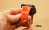 Dây đồng hồ Apple Watch - 22.18 - Da cá sấu bóng