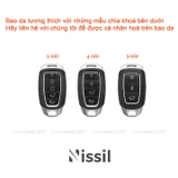 Bao da Hyundai Accent, Santafe, Kona - 3 nút - Da bò hoang dã