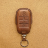 Bao da chìa khóa ô tô KIA Seltos, Sonet - 4 nút - Dòng da Vachetta
