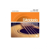 D'ADDARIO EXP15 COATED PHOSPHOR BRONZE ACOUSTIC GUITAR STRINGS, EXTRA LIGHT, 10-47