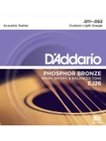 Dây Guitar Acoustic D'Addario EJ26 Phosphor Bronze, Custom Light 11-52