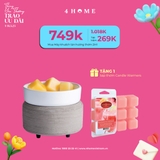 Combo - Mua 1 đèn khuếch tán hương thơm 2in1 tặng hộp sáp viên Candle Warmer