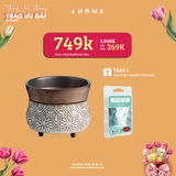 Combo - Mua 1 đèn khuếch tán hương thơm 2in1 tặng hộp sáp viên Candle Warmer