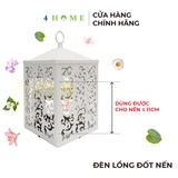 Đèn lồng đốt nến Cottage Lantern - White