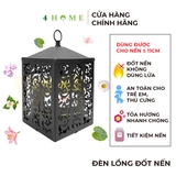 Đèn lồng đốt nến Cottage Lantern - Black