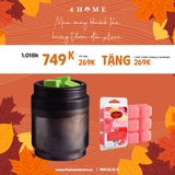 Combo - Mua đèn khuếch tán hương thơm đĩa Silicon tặng 2 hộp sáp viên Candle Warmer