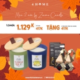 Mua 2 nến ZENME CANDLE tặng 2 tinh dầu treo thơm 4Home