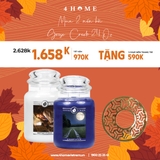 Combo - Mua 2 nến hũ Goose Greek 24oz tặng 1 chụp nến trang trí