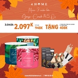 Combo - Mua 3 nến ly 3 bấc sáp đậu nành dòng Aromatherapy tặng 2 tinh dầu treo thơm xe và 2 hộp diêm