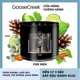 Nến thơm Goose Creek, Nến ly 3 bấc sáp đậu nành, Dòng For men, Mùi Oud