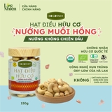 Hạt điều hữu cơ nướng vị muối hồng - 150gr