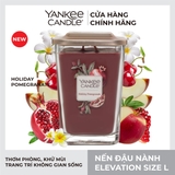 Nến thơm Yankee Candle, Nến ly vuông size L, Mùi Holiday Pomegranate