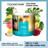 Nến thơm Goose Creek, Nến ly 3 bấc sáp đậu nành, Mùi Tropical Daydream