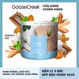 Nến thơm Goose Creek, Nến ly 3 bấc sáp đậu nành, Mùi Perfect Day
