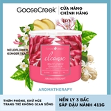 Nến thơm Goose Creek, Nến ly 3 bấc sáp đậu nành, Dòng Aromatherapy, Mùi Wildflower Ginger Tea