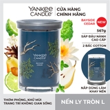 Nến thơm Yankee Candle, Nến ly tròn size L, Mùi Bayside Cedar