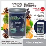 Nến thơm Yankee Candle, Nến ly tròn size L, Mùi Lakefront Lodge