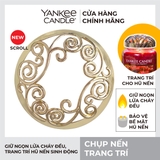 Chụp nến Yankee Candle, chụp nến trang trí, phụ kiện nến, mẫu Scroll Illumalid