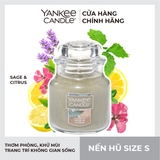 Nến thơm Yankee Candle, Nến hũ size S, Mùi Sage & Citrus