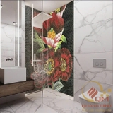 Tranh Mosaic Gốm Hoa Poppy Đỏ QM-HPD01