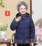 ÁO PHAO TRUNG NIÊN IN HOA VÀNG T2662-2009