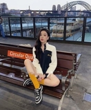 ÁO NỈ XANH THAN PHỐI LEN MÓC ZARA 1131/341