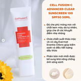 KEM CHỐNG NẮNG CELL CLEAR SUNSCREEN XANH LÁ 35ML NOBOX