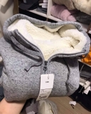 ÁO KHOÁC LÓT LÔNG MŨ UNIQLO 428325