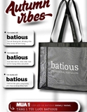 CẶP GỘI XẢ BATIOUS TẶNG KÈM TÚI TOTE ĐEN