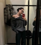 ÁO LEN TRỄ VAI XÁM ZARA 3653/118