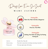 NƯỚC HOA MARS JACOBS DAISY LOVE EAU SO SWEET EDT FULLSEAL FULLBOX 30ML