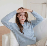 ÁO LEN CỔ TIM WHOAU WHKAF4912F 3 MÀU