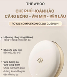 CUSHION WHOO ROYAL COMPLEXION GLOW CUSHION BẢN MỚI KÈM LÕI TONE 21
