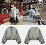 ÁO KHOÁC DẠ BOMBER ZARA 3046/025