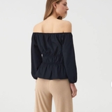 ÁO TRỄ VAI ĐEN SINSAY 3894B-99X-S