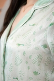 PIJAMA LỤA XANH PASTEL ( HÀNG THIẾT KẾ )