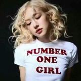 ÁO PHÔNG CHỮ NUMBER ONE GIRL WGWE 5111