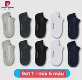 SET 10 ĐÔI TẤT PIERRE CARDIN NGẮN CỔ FULLBOX