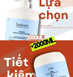 SET DẦU GỘI BATIOUS XANH DƯƠNG 2000ML TẶNG LƯỢC GỘI ĐẦU